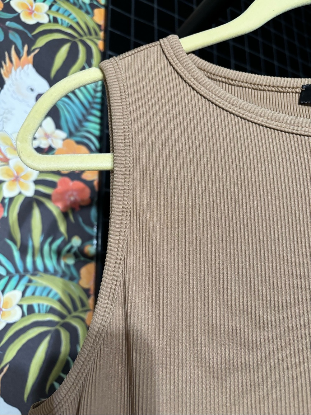 Sleeveless Tan Bodycon Dress - Picture 2 of 3